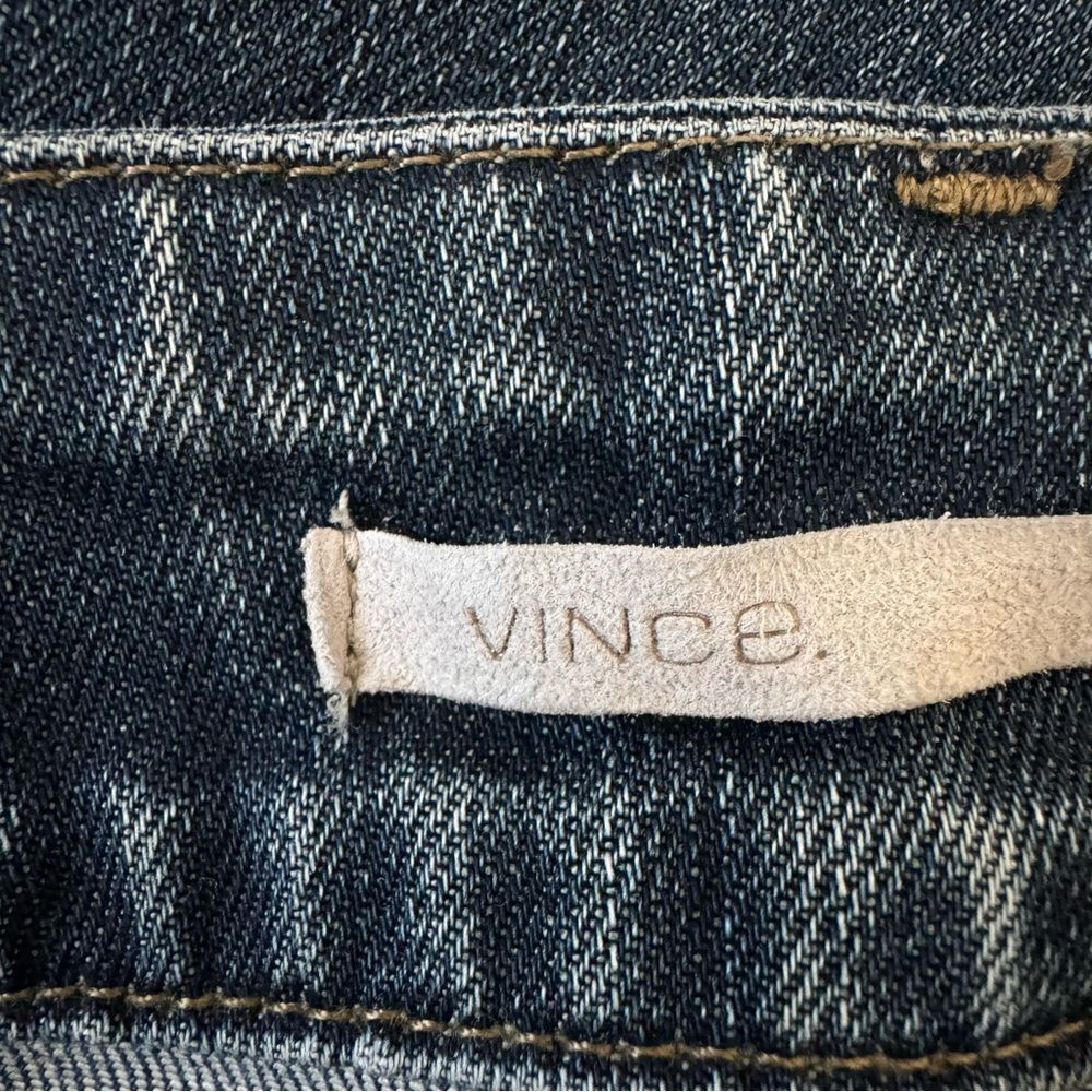 Vince Flare Low Rise Jeans in Mykonos Wash Distressed Size 28 - Picture 11 of 14